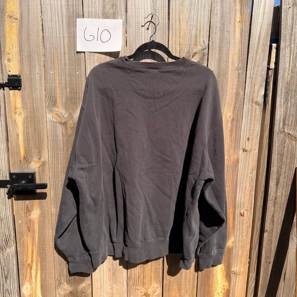 Vintage Nike Men's Charcoal Crewneck Sweatshirt Size 2X